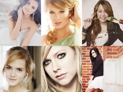  Mine are Selena,Taylor,Miley,Emma,Avril & Demi