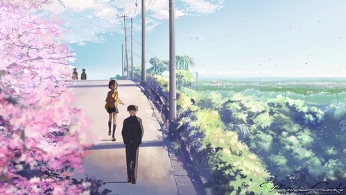  5 Centimeters Per Second~ *pic The most beautiful art style I've ever seen. I didn't like the story line that much but I just couldn't take my eyes off of that whole movie the style of it was just beautiful~ I also like অ্যাঞ্জেল Beats art style! And lots of people bash Hetalia's first 4 seasons art style but, I thought it was really unique. It might not work for most other animes but হেটালিয়া is just a light hearted funny crazy যেভাবে খুশী প্রদর্শনী and for such a প্রদর্শনী that art style was perfect. Any other would be too serious for it~