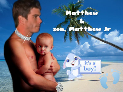  Matthew and a baby at a beach. I created this. <333333