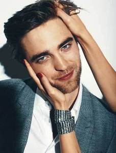  my sexy Robert with his head slanted,from a magazine photoshoot<3