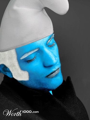  my blue faced Sexy Smurf<3