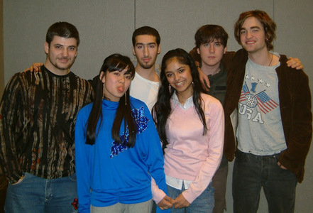  my baby with some of his HP castmates.My baby is hands down the best looking in the group<3