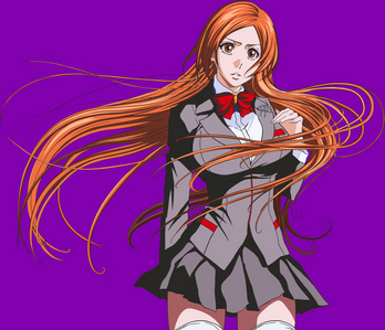  again its Orihime im usually turned off por whiney characters and thats what i thught she was and then i got to know her XD