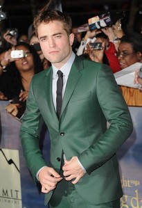  my gorgeous baby in a green suit at the BD 2 premiere<3