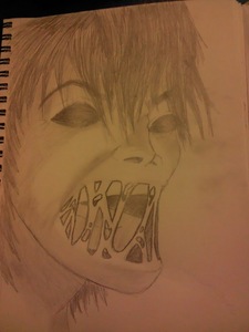  He's one of my originals. (sorry for crappy pic) He's based off of horror animes and mangas.