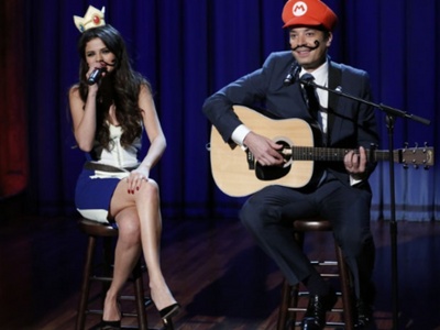 Sel on the Jimmy Fallon show.