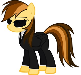  Here's my OC, cacau Dust. Can she wear what she's wearing in the pic? Her cutie mark is like Daring Do's.
