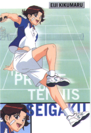 Kikumaru Eiji from Prince of Tennis because he is childish,catlike and cheerful...He's also my prefered type...He is also a character that unable to hate...>///////<