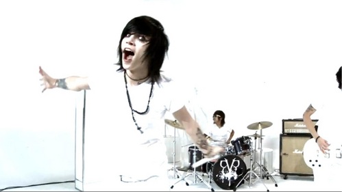 "Knives and Pens" by Black Veil Brides.

It always does. :P