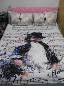 Wow, I'd love to have a Michael Jackson room!! I sort of do, I have a ton of Michael Jackson pictures and posters on my walls. Another thing you could add is Michael Jackson bed sheets and pillows. And if you draw Michael you could show off your art work by hanging it on the wall.