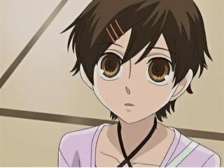  No one put Haruhi? She has the darkest brown hair I can think of.