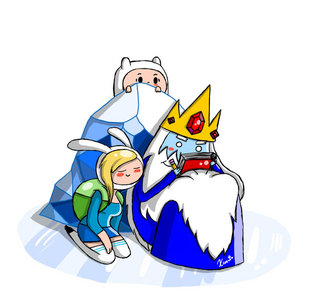  I'm a FioLee Fan but I have to answer the truth, which is... ICE KING IS IN Liebe WITH FIONNA. (Dammit!) Picture by: ~Xcoqui on deviantART