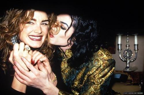 I like this one Michael kissed Brooke on the cheek just to please the paparazzi back in 1993