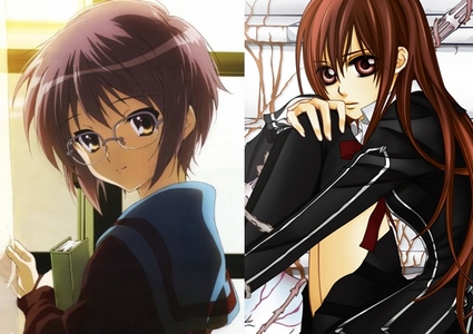  Yuki (left) from The Melancholy of Haruhi Suzumiya, and Yuki (right) from Vampire Night.