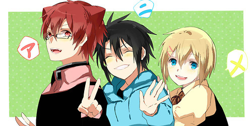  If toi like shoujo with a bunch of guys jouer la comédie silly, toi could try Cuticle Detective Inaba. I only watched the first episode, because it's not my kind of montrer (but could tell it was funny and would have watched it if I didn't have a million other things to watch), but maybe someone else who likes that kind of montrer can say if its any good ou not.