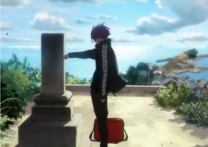  Rin visiting his father's grave (Free!)