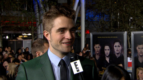  my sexy Robert being interviewed at the BD 2 premiere<3