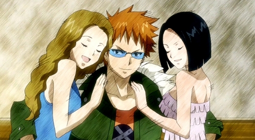  Four words : Loke get's the girls ! * Fairy Tail * XD