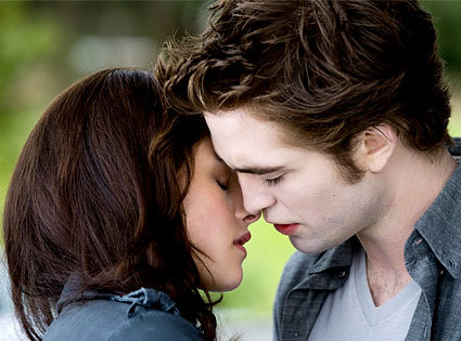  my gorgeous Robert,in a scene from New Moon,with the beautiful Kristen Stewart,showing one of his sideburns<3