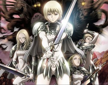 claymore, even tho tu should actually read the manga it's ten times better