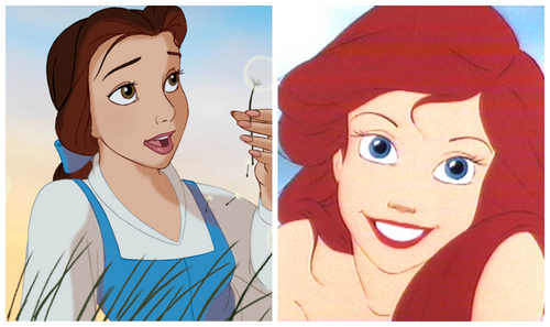 Belle, but I think your general facial shape is akin to Ariel also.
