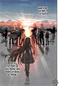  Yukihime from UQ holder, couldn't find a pic of both her forms, o a good pic of her in general :( but she's a vampire and can change from and adult to child form. So the girl in the white dress is her in this picture.