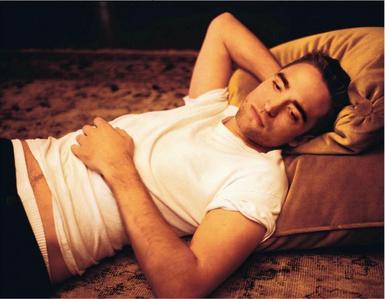  my sexy baby in a plain white t-shirt<3