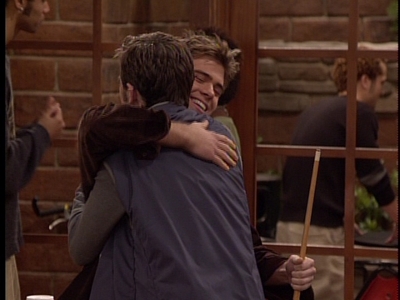  Matthew looking happy while hugging Rider Strong :)