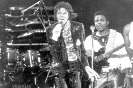  I like this photograph of Michael on tour with with his brothers during the 1984 Victory tour