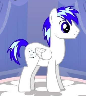  lol! too late! (and so are the other ones too) but yeah..im going to enter Orion Stardust this time Gender: stallion Race: Pegasus Status: Protagonist Personality: gentlecolt,responsible,patient Strenghts/Talents: even if he's a pegasus,he has powers:Teleportation,Wind & Lightning Weaknesses: when his loved ones gets hurt,he becomes quite soft,but tries to become strong Other Info: his parents died when he was just a colt,so he and his sister lived with their aunt and uncle until they graduated school and left Canterlot and moved to Ponyville,he got a job at the Weather Factory (making stormclouds) but soon decided to become a royal guard sworn to protect other ponies and the princesses this is just if its not too late..it it is..then..bohoo i guess,its fine :)