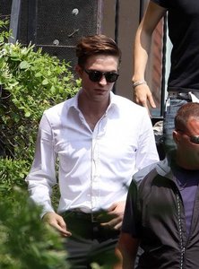  Robert looking very handsome in this nice white shirt<3