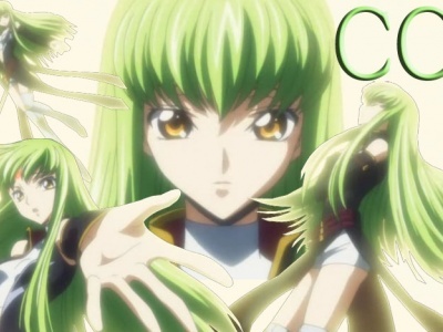  C.C from Code Geass;D Well Geass is really strong itself, she not only has Geass but also the ability to give it to someone, And yeah she is also immortal.