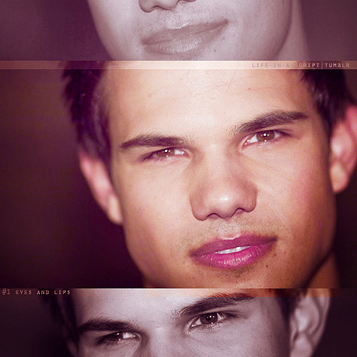  Taylor Lautner's beautiful chocolate brown eyes<3