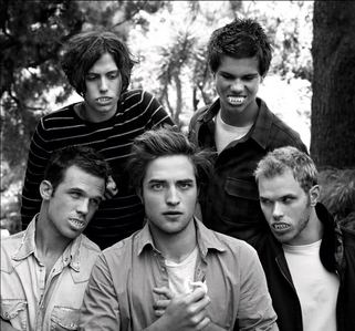  my sexy British baby with 4 of his handsome Twilight co-stars:Jackson,Taylor,Cam and Kellan<3
