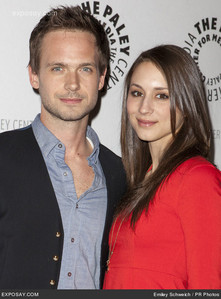  Patrick J. Adams with his actress girlfriend Troian Bellisario from Pretty Little Liars. I have no idea who he is but he's pretty hot.