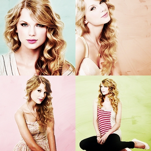  a collage of her in gorgeous curls <3
