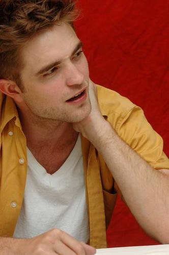  my gorgeous Robert with his head slightly tilted<3
