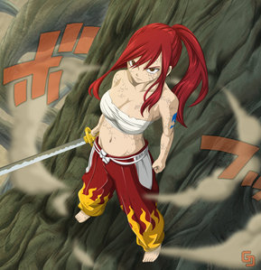 My fav アニメ character, Erza Scarlet from Fairy Tail <3