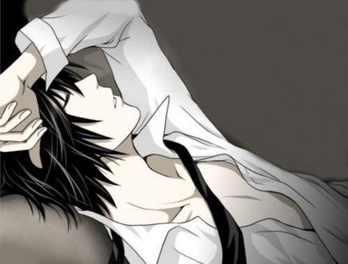 L Lawliet from death note (fanart-clearly not mine)