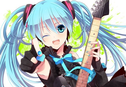  I know some people will go against me, but, I Amore Hatsune Miku. And I don't care if she's not a "true artist" as what some haters call her, but I Amore her and think of her a singer.