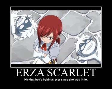  Natsu and Gray getting beaten since the Tag Erza came to Fairy Tail...;D