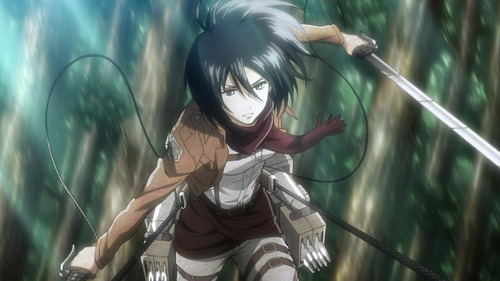 Mikasa Ackerman, she was taken in by the Jaeger family