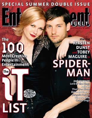 Itsy Sexy Spider ' Tobey ' and Kirsten Dunst