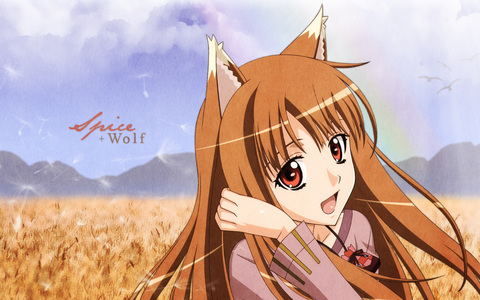  Ok, she is an anime wolf, but she's red-haired ^^ Horo from Spice and mbwa mwitu