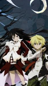 Alice and Oz from Pandora Hearts, he's her "servant", she call him "servant" XD