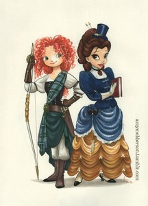 I'll join either Team Merida or Team Belle :)