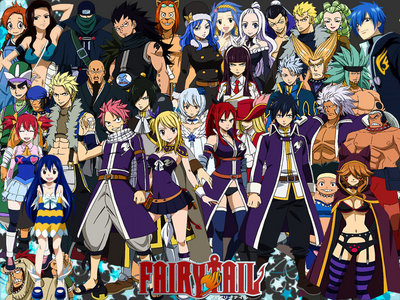 Here's my parte superior, arriba 5 anime Shows: 1. Fairy Tail (Picture) 2. inuyasha 3. High School DxD/New 4. Code Geass/R2 5. Cardfight Vanguard