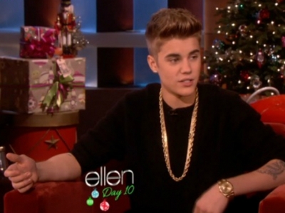  Justin Bieber on Ellen<3