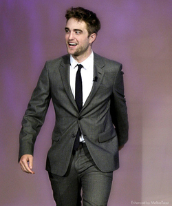  my gorgeous baby in a grey suit<3