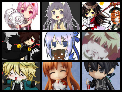  I Cinta all the Chibi characters, I can't decide! D: This is a pic that I made with some of mine favourites Chibi characters ^^